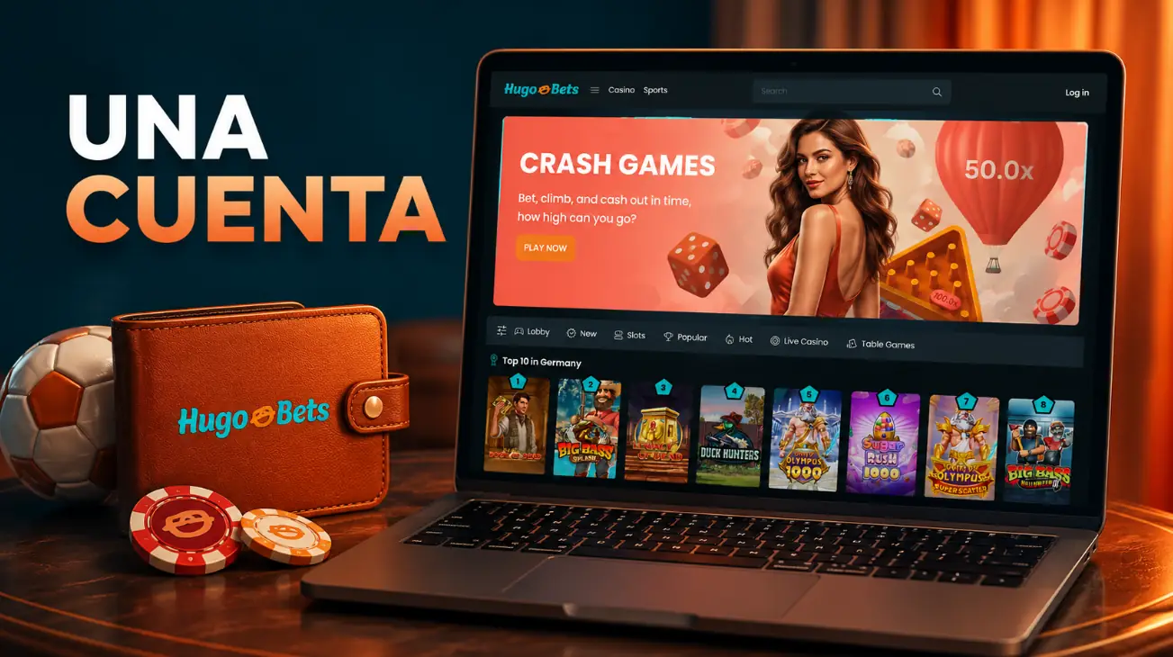Una Cuenta de HugoBets para Casino y Apuestas Deportivas